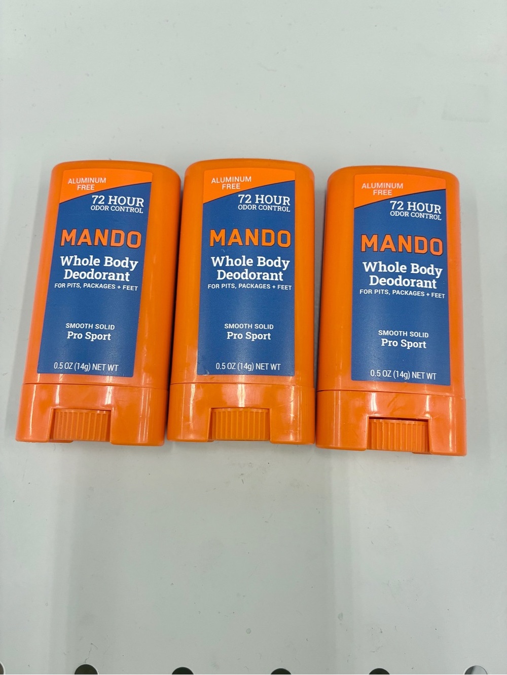 Ⓜ️$12Ⓜ️ NEW MANDO Travel Size Whole Body Deodorant 0.5oz, 3 count